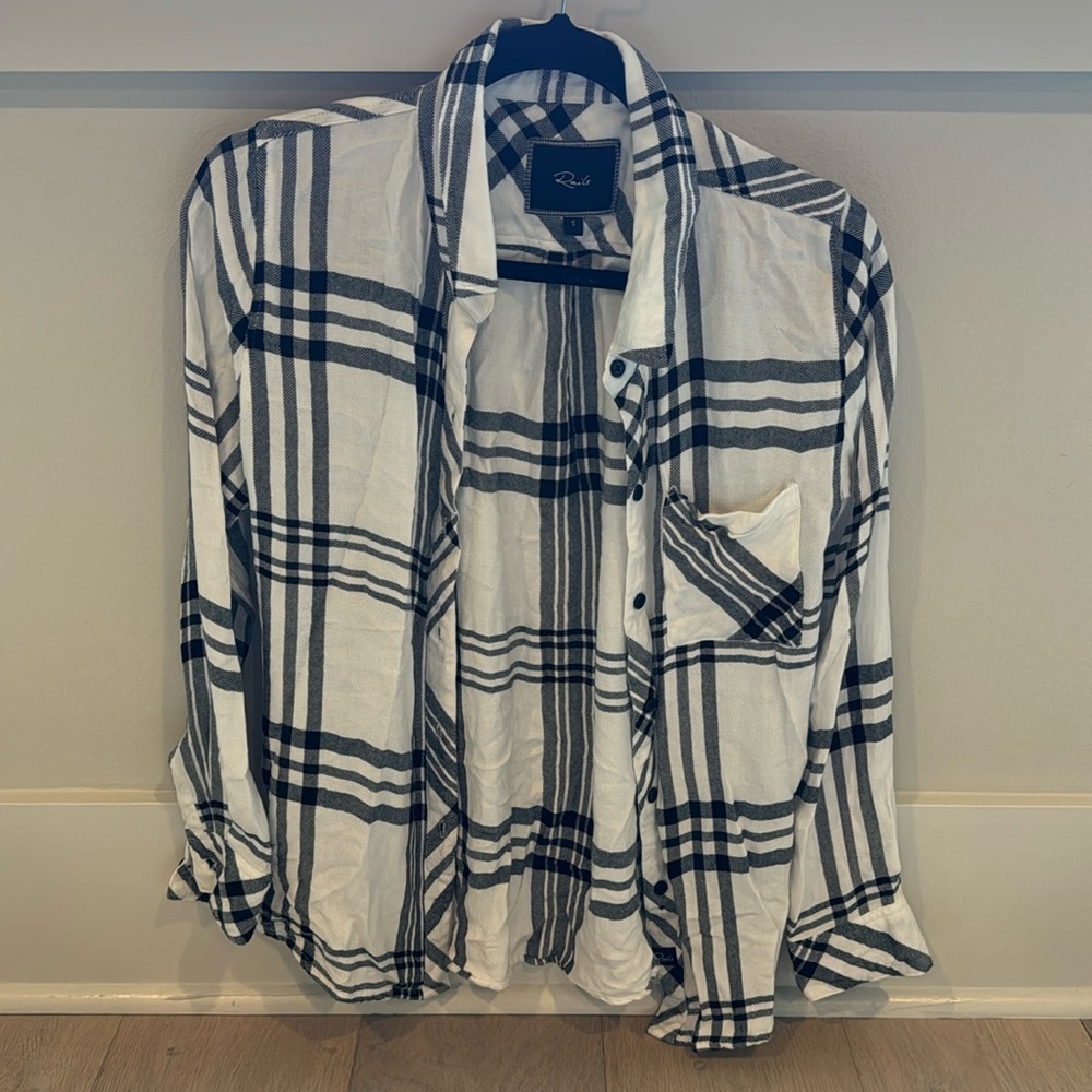 Rails plaid, button-down shirt